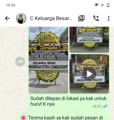 Pengiriman Papan Bunga Duka Kembangan